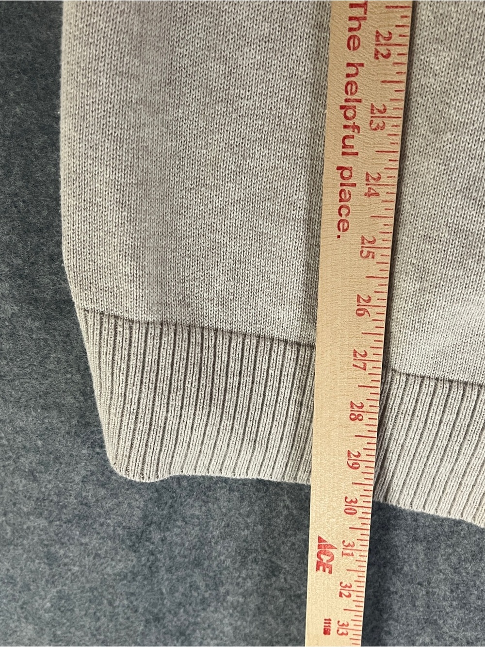 EILEEN FISHER Oatmeal Organic Cotton Open Front Draped Cardigan Petite Small PS - Picture 10 of 11